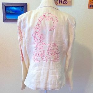 ❤️‍🔥🌸Pin-Striped Scorpion Blazer